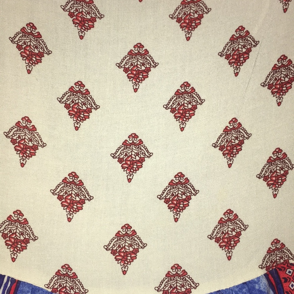 Patterned Spaghetti Strap Dress - image 4